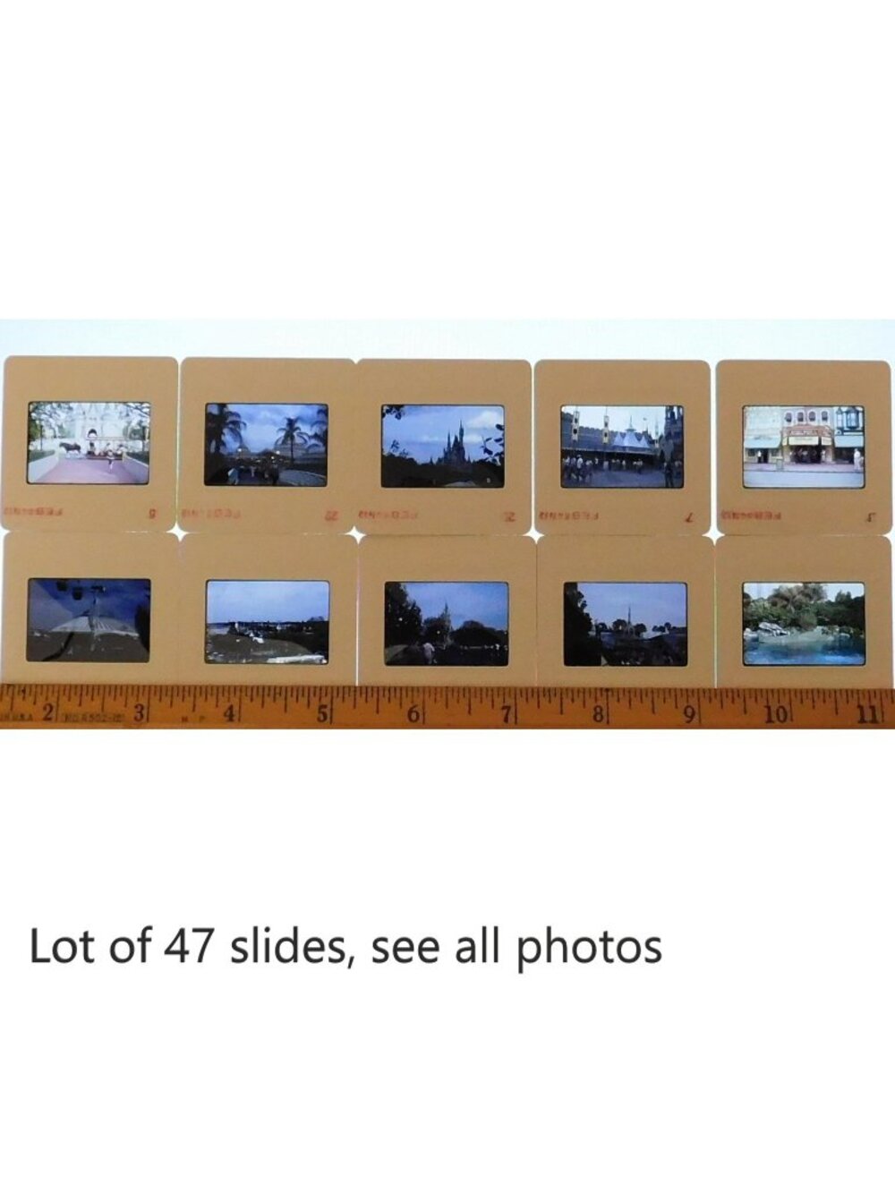 Vintage 1984 Lot of 47 Color 35 mm Amateur Photo Slides - Walt Disney World FL